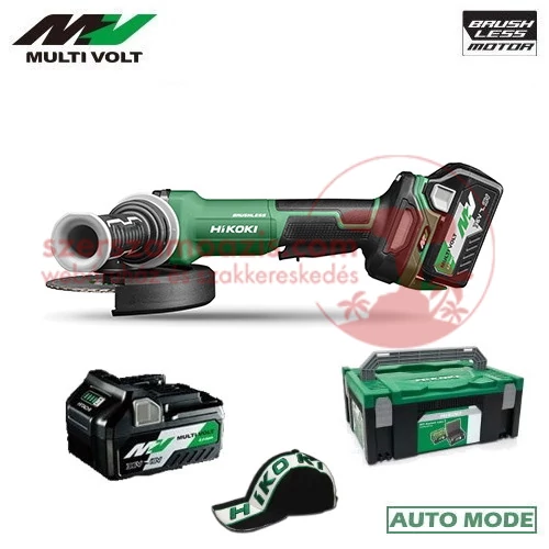 Hitachi (HiKOKI) G3615DVF Akkus sarokcsiszoló MULTI Volt (36V/2x2.5Ah) HITBOX kofferben
