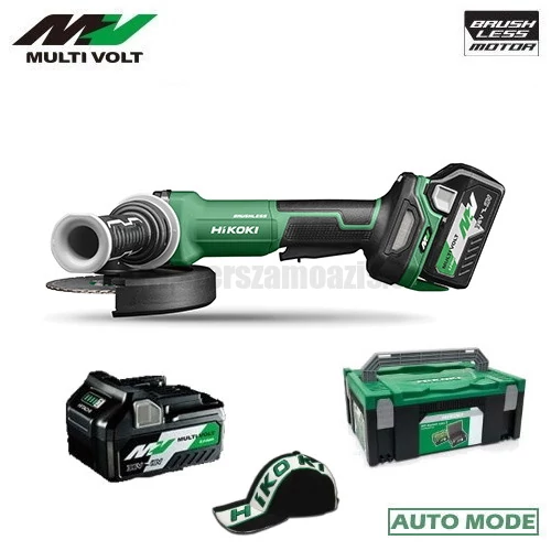 Hitachi (HiKOKI) G3615DVF Akkus sarokcsiszoló MULTI Volt (36V/2x2.5Ah) HITBOX kofferben