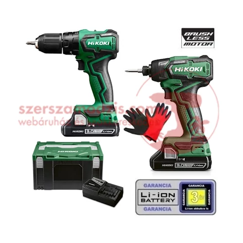 Hitachi (HiKOKI) KC18DD-DV-3Ah Akkus Csomag 18V Li-ion (DV18DD+WH18DD)