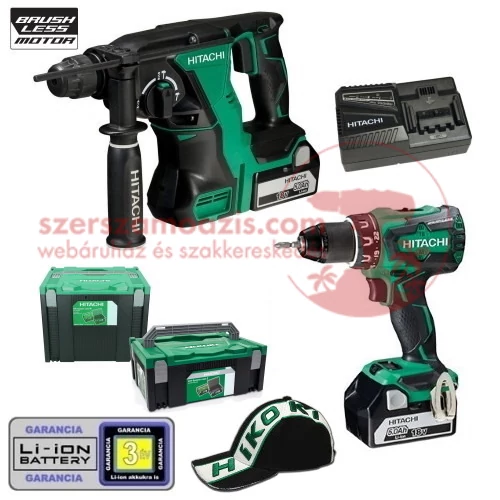 Hitachi (HiKOKI) KC18DRBL Akkus csomag 18V Li-ion (DS18DBSL + DH18DBL)