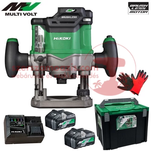 Hitachi (HiKOKI) M3612DA Akkus felsőmaró MULTI Volt (36V/2x2.5Ah) HITBOX kofferben