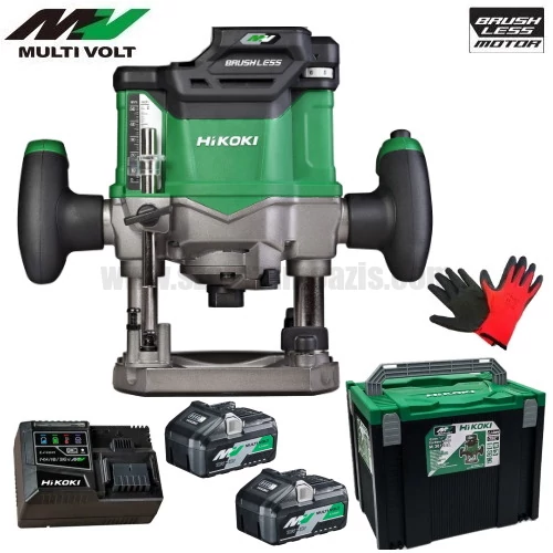 Hitachi (HiKOKI) M3612DA Akkus felsőmaró MULTI Volt (36V/2x2.5Ah) HITBOX kofferben