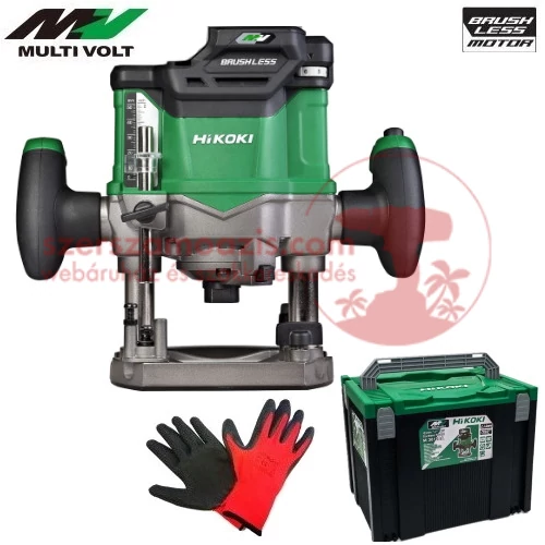 Hitachi (HiKOKI) M3612DA-basic Akkus felsőmaró MULTI Volt 36V (akku és töltő nélkül) HITBOX kofferben