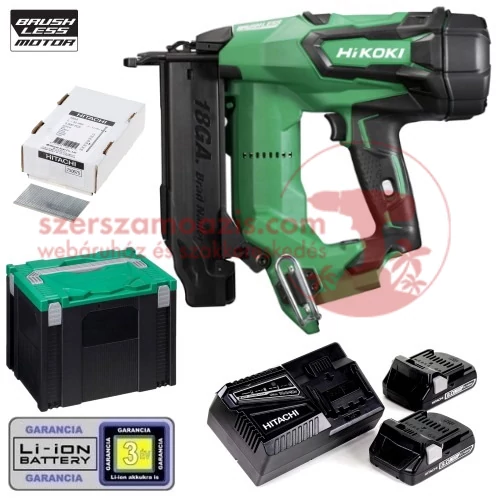Hitachi NT1850DBSL Akkus légrugós szögbelövő 16-50mm (18Ga)