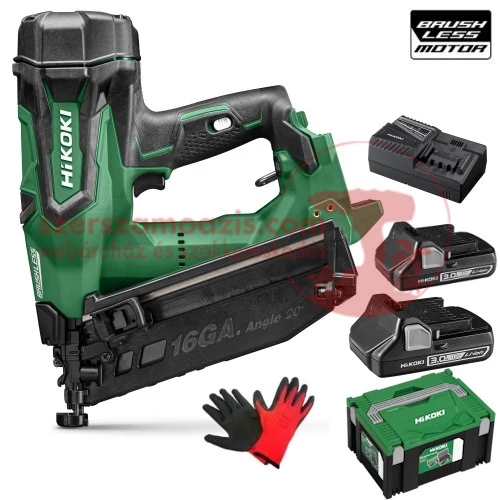 Hitachi (HiKOKI) NT1865DA-3Ah-HSC Akkus légrugós szögbelövő (18V/2x3.0Ah)