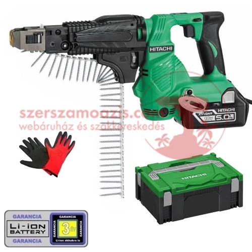 Hitachi (HiKOKI) WF18DSL Akkus táras csavarozó (18V/2x5.0Ah) HITBOX kofferben