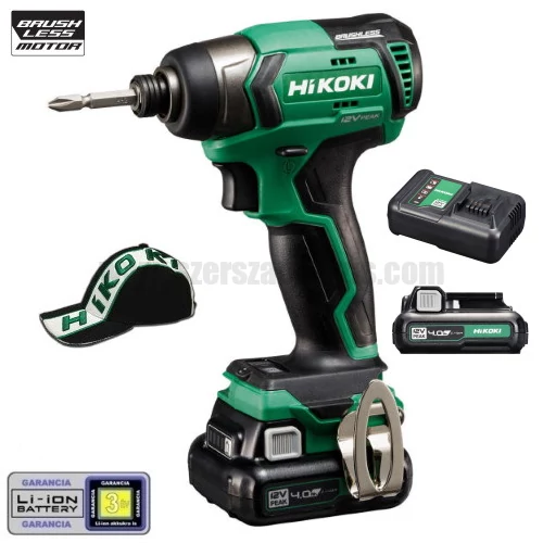 Hitachi (HiKOKI) WH12DD-4Ah Akkus ütvecsavarozó (10.8V/2x4.0Ah) kofferben