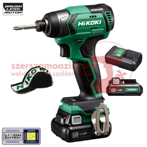 Hitachi (HiKOKI) WH12DD-4Ah Akkus ütvecsavarozó (10.8V/2x4.0Ah) kofferben