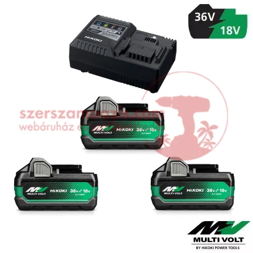 Hitachi (HiKOKI) Akkucsomag UC18YSL3-WA3 (3xBSL36A18X + UC18YSL3) - (MV-A3X)