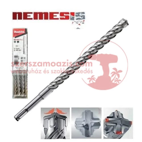 Makita SDS Plus Nemesis 5 db-os fúrókészlet 8x160mm (B-12588)