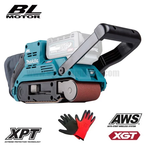 Makita BS001GZ akkus Szalagcsiszoló 76x533mm 40V MAX XGT (akku és töltő nélkül)
