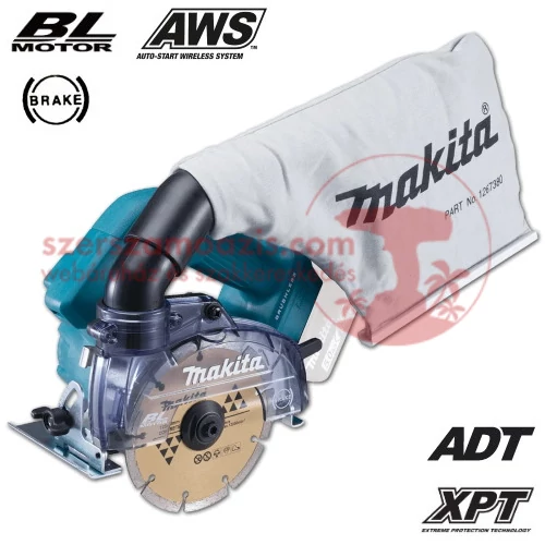 Makita DCC500Z Akkus száraz gyémántvágó 18V (akku és töltő nélkül)