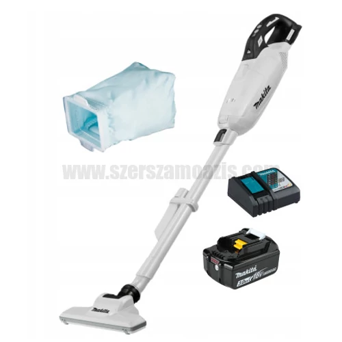 Makita DCL285FRFW Akkus porszívó fehér (18V/3.0Ah)