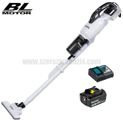 Makita DCL286FRFW Akkus ciklon porszívó fehér (18V/3.0Ah)