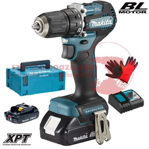 Makita DDF487RAJ Akkus fúró-csavarbehajtó (18V/2x2.0Ah)