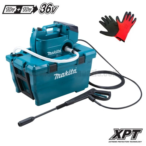 Makita DHW080ZK Akkus magasnyomású mosó 2x18V (akku és töltő nélkül)