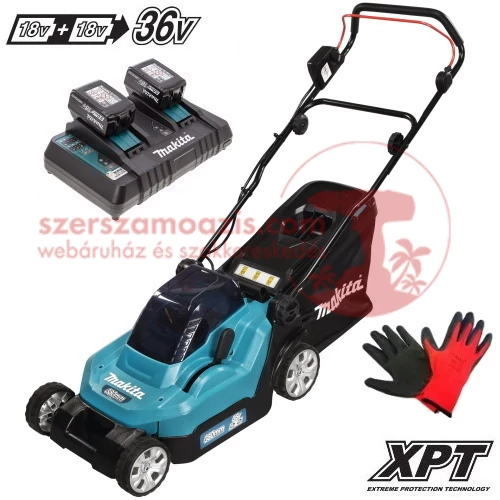 Makita DLM382PG2 Akkus fűnyíró (2x18V/2x6.0Ah/38cm)