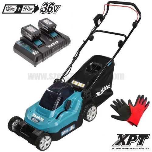 Makita DLM382PT2 Akkus fűnyíró (2x18V/2x5.0Ah/38cm)