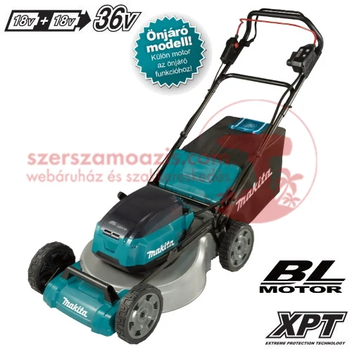 Makita DLM465Z Önjáró akkus fűnyíró 2x18V/46cm (akku és töltő nélkül)