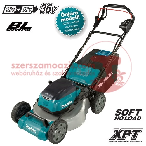 Makita DLM536Z Akkus fűnyíró 2x18V (akku és töltő nélkül)