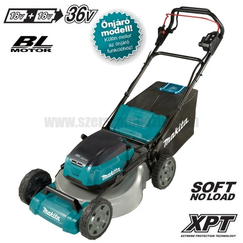 Makita DLM536Z Akkus fűnyíró 2x18V (akku és töltő nélkül)