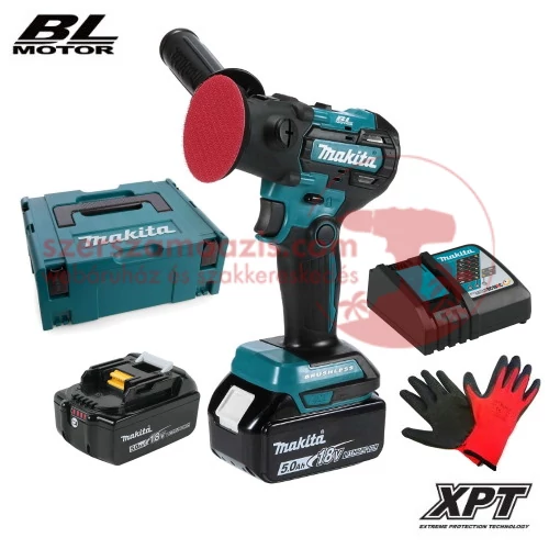 Makita DPV300RTJ Akkus polírozó (18V2x5.0Ah)
