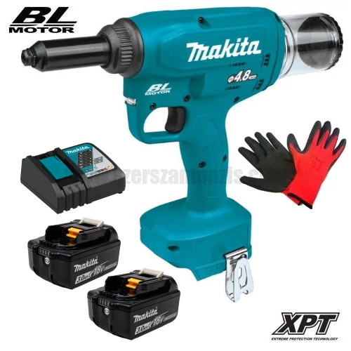 Makita DRV150RFE akkus popszegecshúzó 2,4-4,8mm (18V/2x3.0Ah)