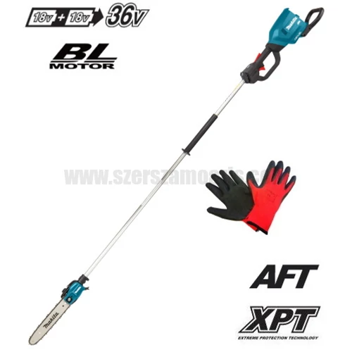 Makita DUA300Z Akkus magassági ágvágó láncfűrész 2x18V (akku és töltő nélkül)