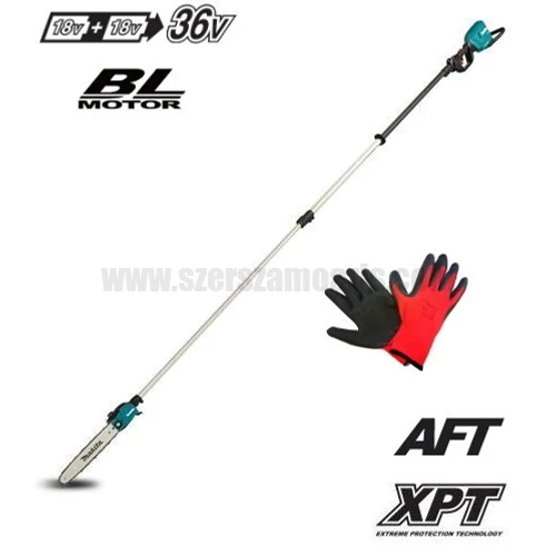 Makita DUA301Z Akkus magassági ágvágó láncfűrész 2x18V (akku és töltő nélkül)