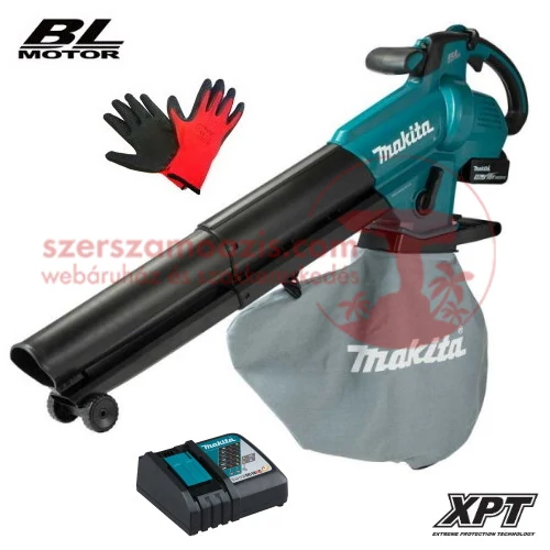 Makita DUB187T001 akkus légseprű-lombszívó (18V/1x5.0Ah)