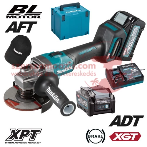 Makita GA005GM201 Akkus sarokcsiszoló 40V MAX XGT/2x4.0Ah/125mm
