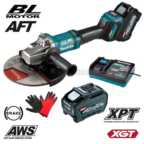 Makita GA038GT201 Akkus sarokcsiszoló 40V MAX XGT/2x5.0Ah/230mm kofferben