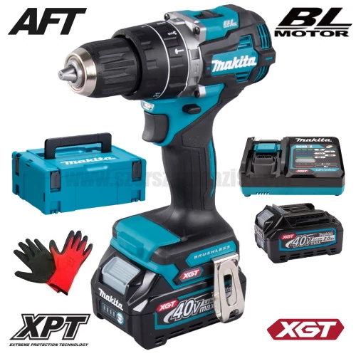 Makita HP002GA201 Akkus ütvefúró-csavarbehajtó 40V MAX XGT/2x2.0Ah MAKPAC kofferben