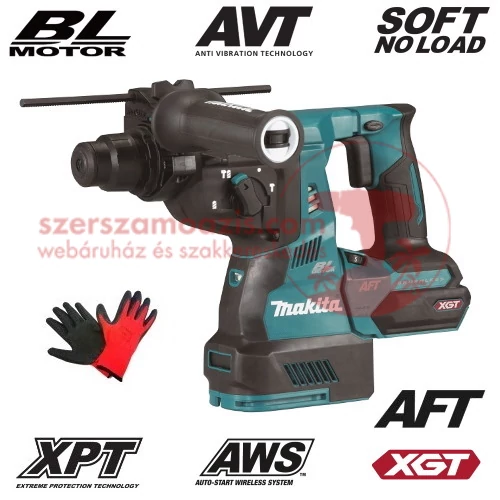Makita HR001GZ Akkus SDS Plus fúró-vésőkalapács 40V MAX XGT (akku és töltő nélkül)