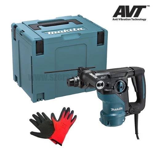 Makita HR3011FCJ SDS-Plus fúró-vésőkalapács (1050W/3,9J) MAKPAC kofferben