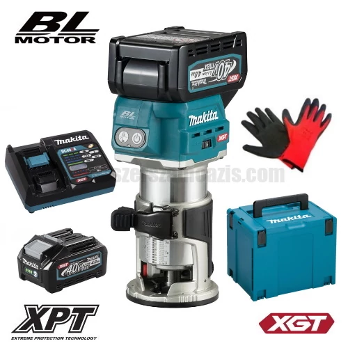 Makita RT001GM202 Akkus élmaró 40V MAX XGT/2x4.0Ah MAKPAC kofferben