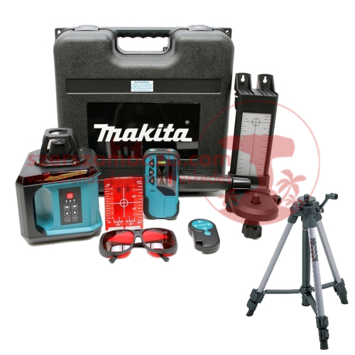 Makita SKR200Z Önbeálló forgófejes szintező lézer + Makita lézer állvány 1400-2700mm