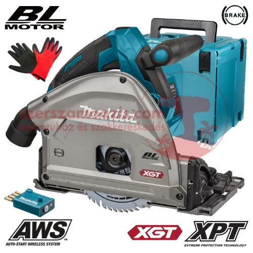 Makita SP001GZ03 akkus Merülő körfűrész 40V MAX XGT (akku és töltő nélkül) MAKPAC kofferben