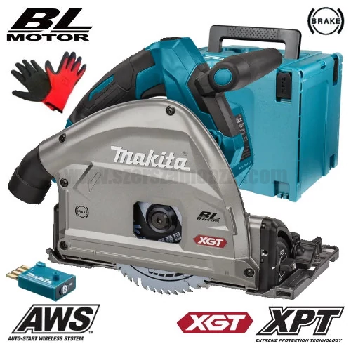 Makita SP001GZ03 akkus Merülő körfűrész 40V MAX XGT (akku és töltő nélkül) MAKPAC kofferben