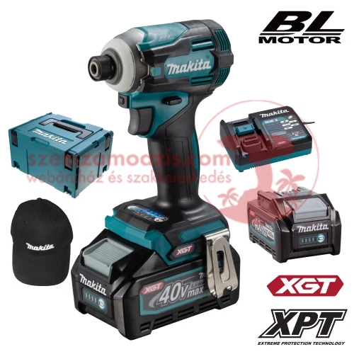 Makita TD001GM201 Akkus ütvecsavarozó 40V MAX XGT/2x4.0Ah MAKPAC kofferben