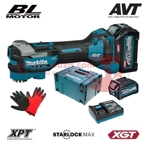 Makita TM001GD201 Akkus multigép 40V MAX XGT/2x2.5Ah MAKPAC kofferben + AJÁNDÉK
