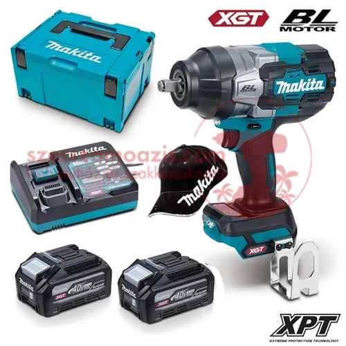 Makita TW002GM201 akkus Ütvecsavarozó 40V MAX XGT/2x4.0Ah MAKPAC kofferben