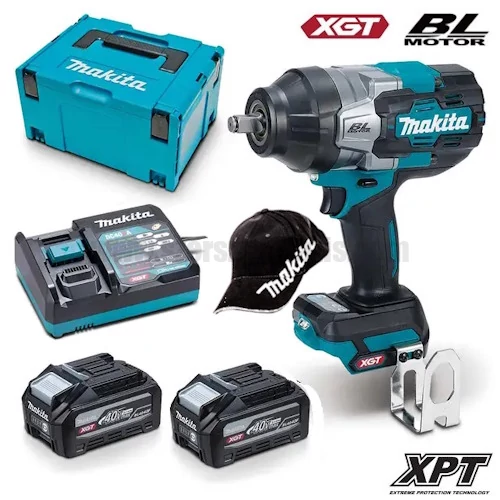 Makita TW002GM201 akkus Ütvecsavarozó 40V MAX XGT/2x4.0Ah MAKPAC kofferben