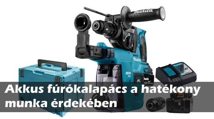 Az akkus fúrókalapáccsal szinte gyerekjáték a munka