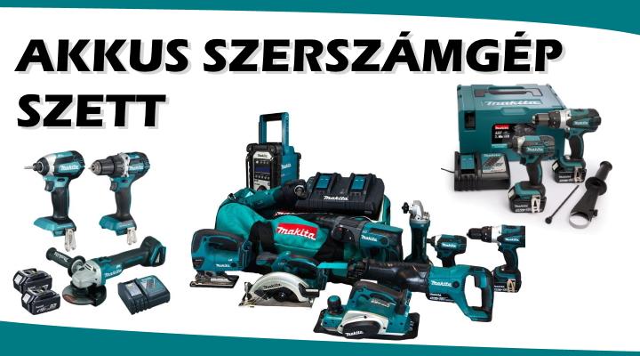 Akkus szerszámgép szettek