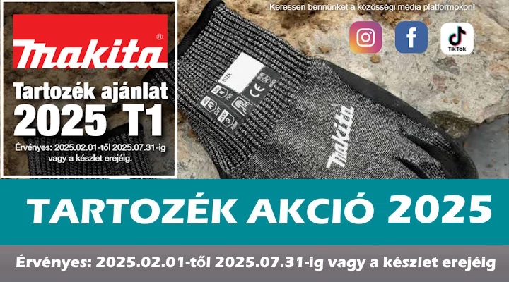 MAKITA 2025/T1 tartozék akció
