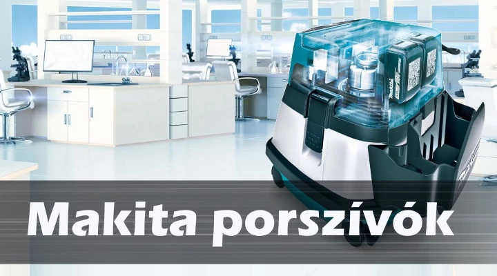  Makita porszívók száraz/nedves kiszerelésben, széles választékban!