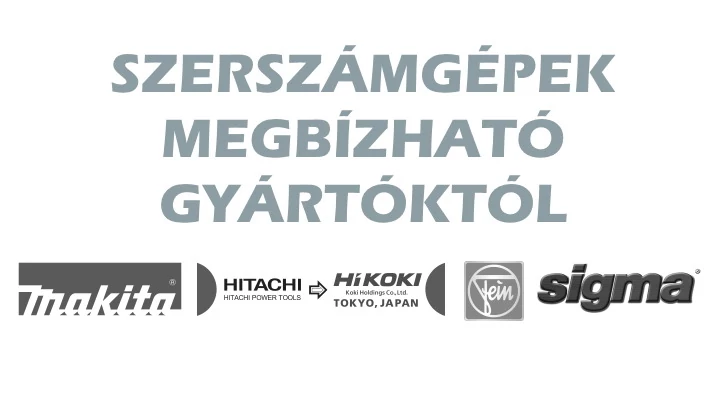 Szerszámgépek elismert gyártóktól