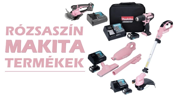 Rózsaszín Makita termékek fontos üzenetet közvetítenek 