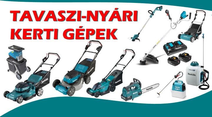 Tavaszi-nyári szezonális szerszámgépek